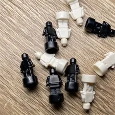 LEGO Minifigure Legs Bulk Lot Parts - Black & White Plastic Minifigure Pieces