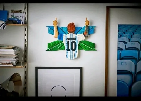LEGO Editions Lionel Messi Celebration 43018 Building Set Soccer Wall Art