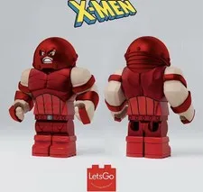 LEGO Marvel Juggernaut Chrome Red custom minifigure By Jin & Letsgo