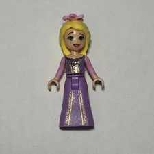 LEGO Rapunzel Disney Princess Minifigure w/Braided Hair & Flowers