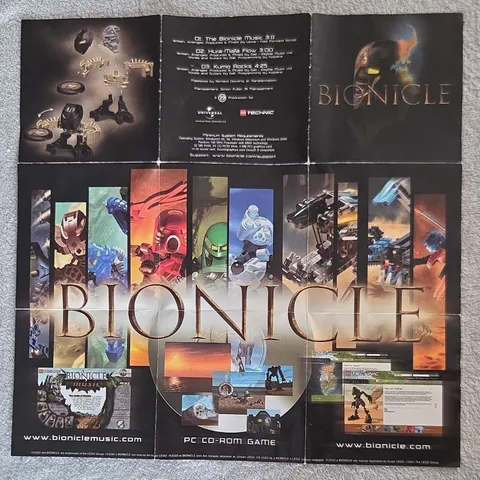 LEGO BIONICLE Illustrated Advertising Insert Booklet 2001 English
