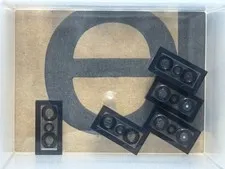 LEGO Parts - Trans-Black Plate 1 x 2 - No 3023 - QTY 5