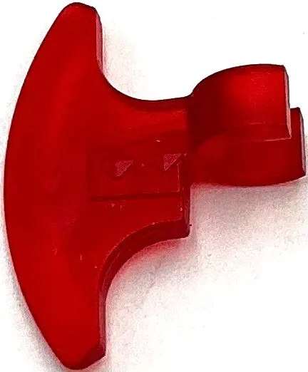Lego New Trans-Red Minifigure Weapon Axe Head with Clip Part