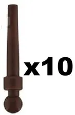 Lego 10 New Weasley Minifig Dark Brown Wand Harry Potter Wizard Weapon Part D735