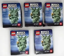 🗽 LOT OF 5 – LEGO Brickheadz 40367 Lady Liberty- Shelf Wear
