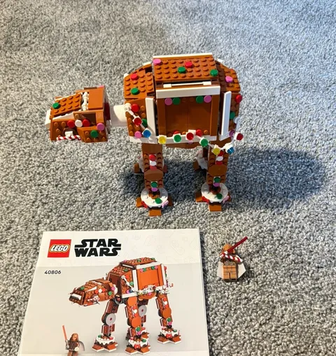 LEGO Star Wars AT-AT Gingerbread 40806 Set w/ Darth Vader & Instructions