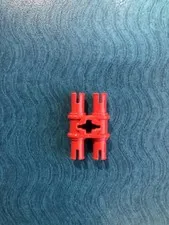 LEGO PART 32138 TECHNIC PIN DOUBLE WITH AXLE HOLE (RED)