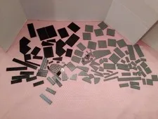 Toys LEGO Bulk Lot Plates Baseplates Variety 75t Pieces Parts Dark Gray & Black