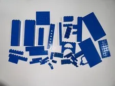 Lego Lot of miscellaneous Blue Bricks (from City )