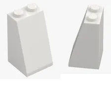 LEGO ® 2x slope 2x2x3 73° white 98560 roof brick 6004491 slope