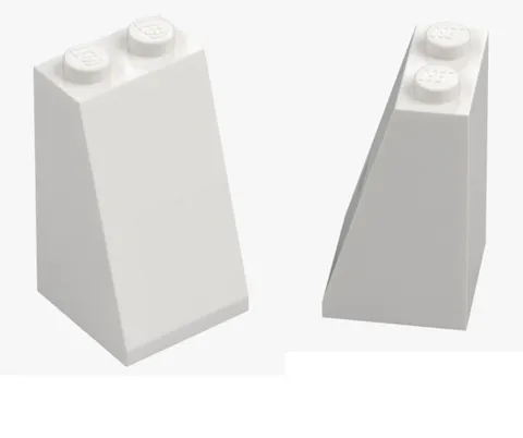 LEGO ® 2x slope 2x2x3 73° white 98560 roof brick 6004491 slope