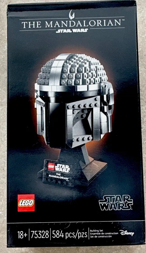 LEGO Star Wars 75328 The Mandalorian Helmet 584pcs Brand New Sealed Bo 18+