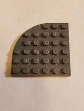 LEGO Plate Dark Bluish Gray 6x6 w/ Round Corner 