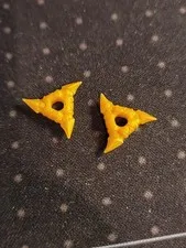 LEGO Parts 19807 (2pcs) Minifigure, Weapon Throwing Star Textured Grips Pick