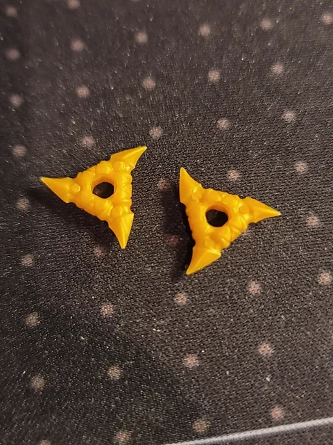 LEGO Parts 19807 (2pcs) Minifigure, Weapon Throwing Star Textured Grips Pick