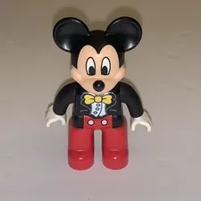 LEGO 19818 Duplo Disney Mickey Mouse With Black Jacket Vest Figure