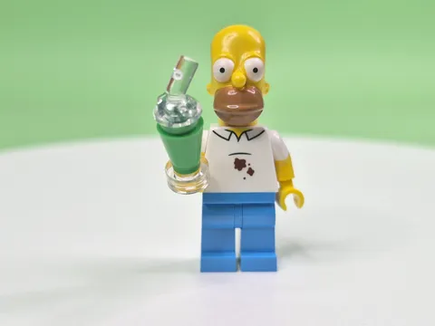 LEGO The Simpsons Homer Simpson - Shirt with Stains Minifigure sim043 w/ Drink