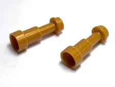 Lego - Minifigure Utensil - Lot of 2 - Gold, Telescope, Spy Glass