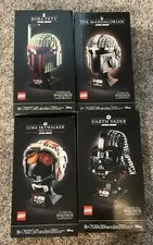 LEGO Star Wars Helmet (x4) Vader 75304 Fett 75277 Luke 75327 Mando  75328 NEW