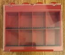 8-Minifigure Display Case  Red Used LEGO Mini fig