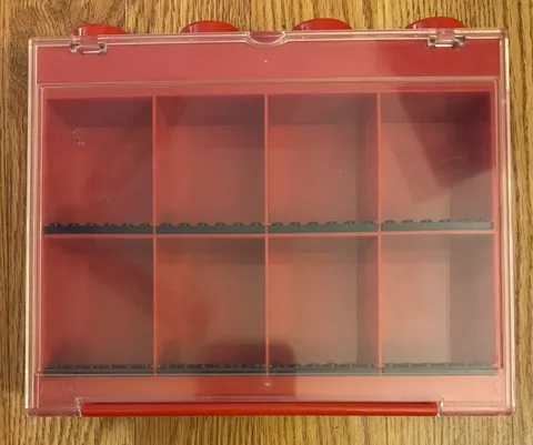 8-Minifigure Display Case  Red Used LEGO Mini fig