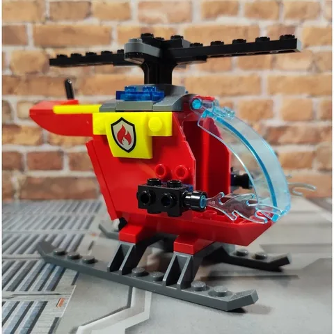 Lego Fire Department Water Helicopter from City Set 60318