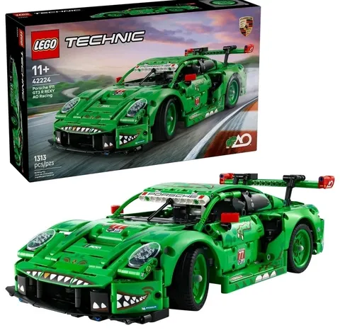 LEGO Technic Porsche 911 GT3 R Rexy AO Racing Car Building Toy for Boys & Girls 