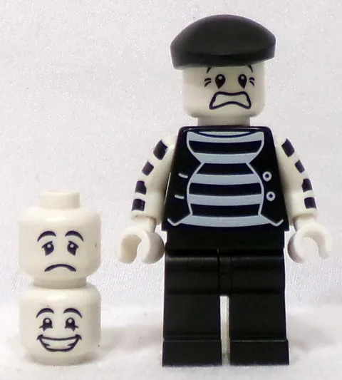 LEGO 8684 Minifigure Series 2 col025 Mime Minifigure