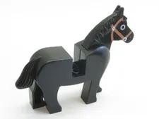 LEGO Animal Land Western Horse Castle Brown 4493c01pb02