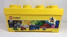 LEGO Storage Brick Case 8 Stud Large Yellow Container Plastic Bin Box