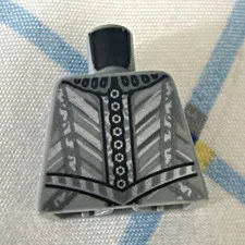 LEGO Minifigure Rare Harry Potter Gray/Black Jacket Plastic Body Part 1 Piece