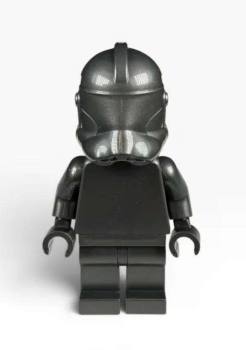 Official Lego Pearl Dark Gray Monochrome Prototype P2 Clone Trooper Minifigure
