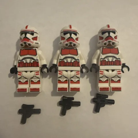 LEGO Star Wars SW1305 332nd Clone Trooper Minifigure Lot x3 w/ Blasters