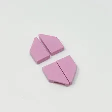 5091 5092 LEGO Parts Tile 1x2 Wedge Right & Left BRIGHT PINK (2 Pairs)