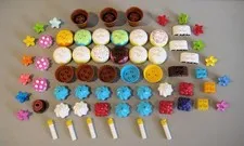Lego Duplo Lot 65pc Ice Cream Cupcakes Candles Topping Parts & Pieces L@@K