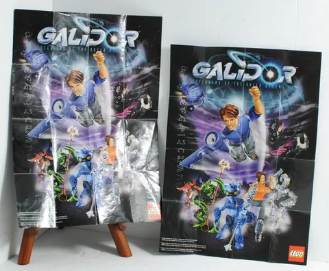 LEGO Galidor Defenders of Outer Dimensions Lot of 2 Posters 8 x 11.5 in