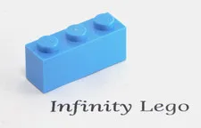 15 LEGO Medium Blue Brick 1 x 3 (3622) - (15 Pieces)