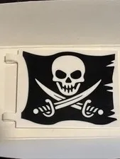 Lego The Brick Bounty Flag Jolly Roger 6x5 Skull & Crossed Cutlasses #2525pb008