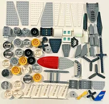 LEGO City AIRPLANE Parts & Pieces LOT - Wings Propeller Engine Fuselage
