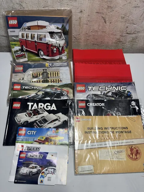 LEGO Instruction Manual Lot 12 Books Technic Creator Ferrari Porsche Emporium