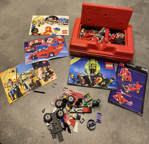 Vintage Red Lego Case Filled With 1980s/90s Lego