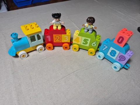 LEGO DUPLO Preschool Toy My First Number Train Toddlers Playset 10954 Incomplete