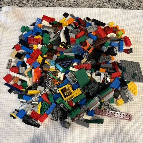 LEGO Multicolor Plastic Bricks 400+ Bulk Lot Assorted Sizes Colors Building Toys