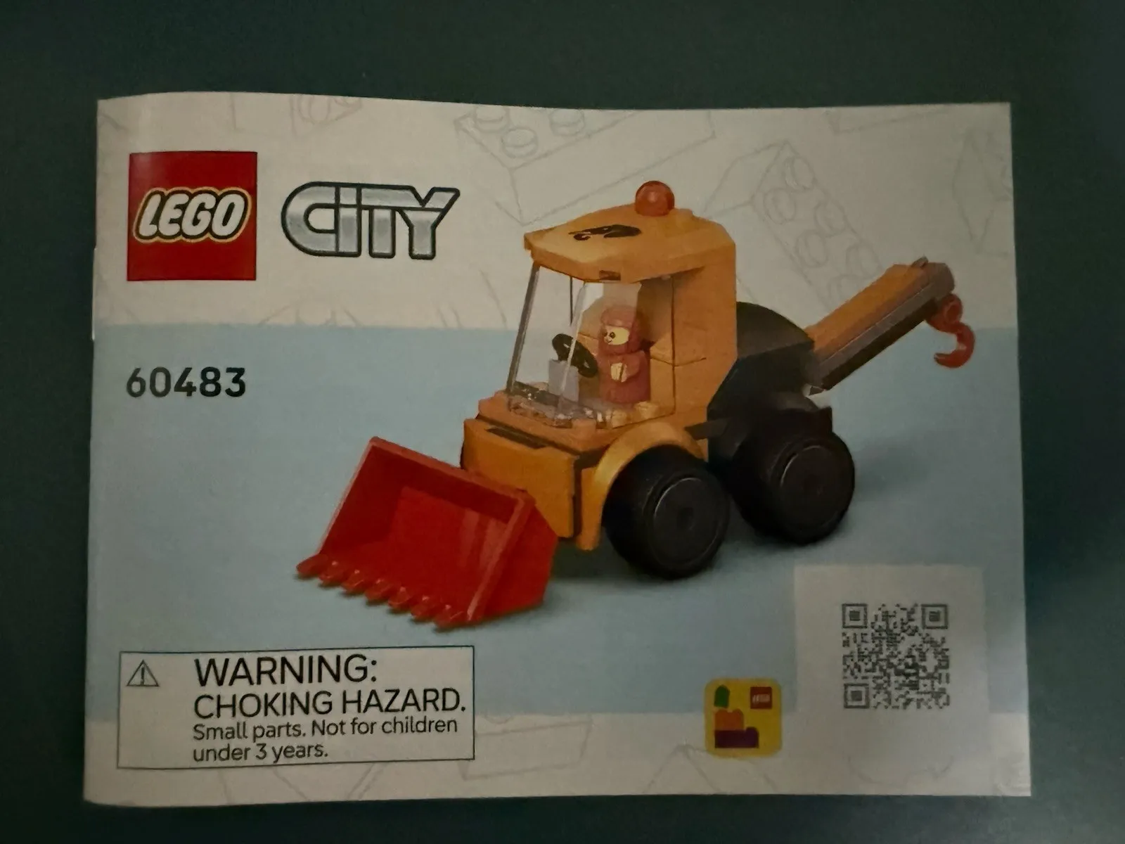 Lego City Rides 60483 Construction Loader Instructions Manual