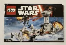 Lego Star Wars 75138 Instruction Manual Booklet Only Hoth Attacks Retired