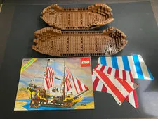 Lego 6285 Black Seas Barracuda LOT Instructions 9 Hulls 3 Sails