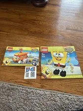 LEGO Lot Of 2 SpongeBob Squarepants MANUALS ONLY 3830 Plus Sticker Sheet 3826