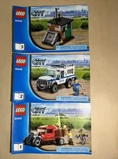 Lego City: Police Dog Unit 60048 Instruction Manual Booklets 1, 2, 3 Only