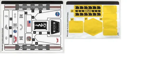 LEGO STICKER SHEETS #1 + #2 42158 NASA MARS ROVER PERSEVERANCE from set New