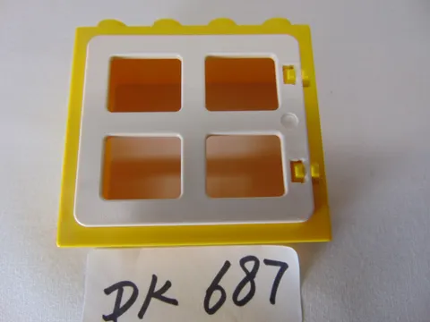 Lego Duplo 10580 Deluxe Replacement Part Only Yellow Block With White Window